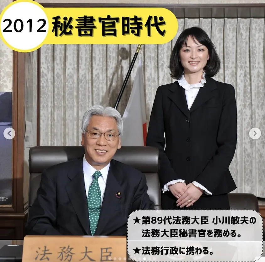 吉田晴美の法務大臣秘書官時代